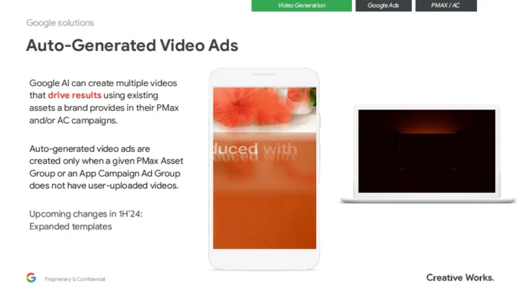 谷歌人工智能驱动广告创意⼯具（二）